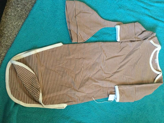Brown Stripe Gown