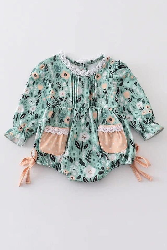 Green floral bubble