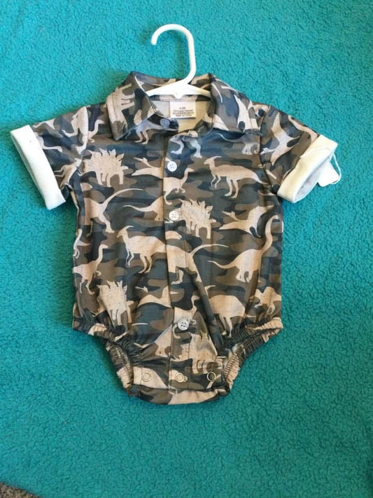 Camo Dino onsie