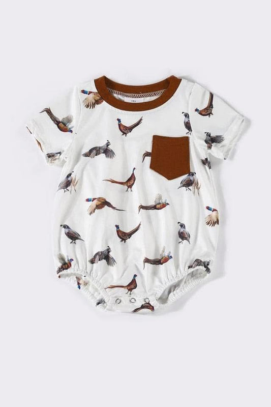 Brown bird onsie