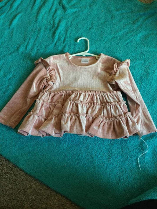 Pink shimmer top