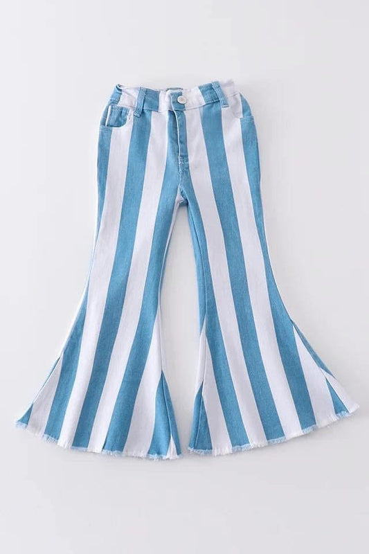 Blue striped jeans