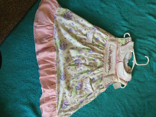 Purple floral dress