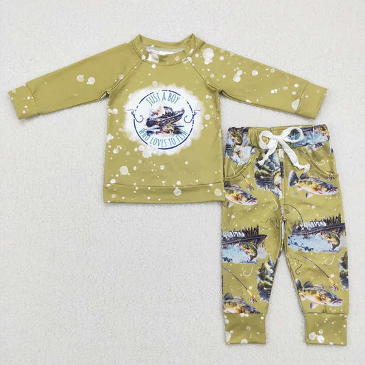 Just a boy fishing set