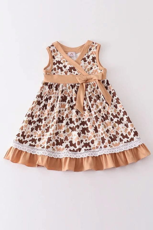 Cow print dress
