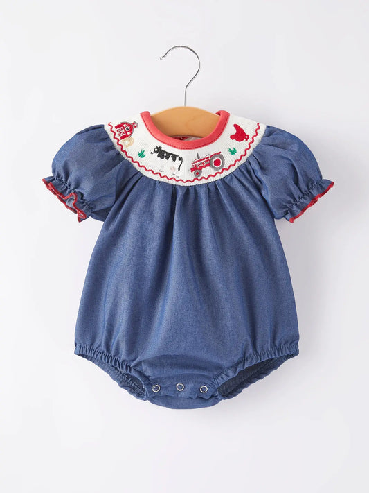 Smocked farm bubble