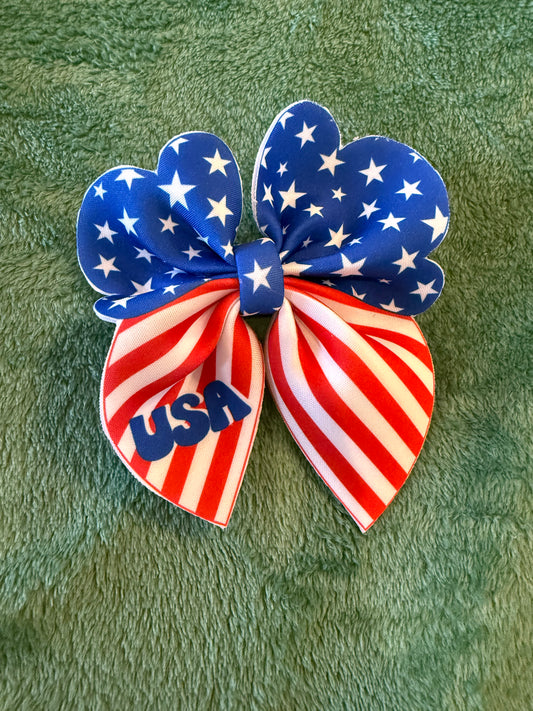 Dark blue USA bow